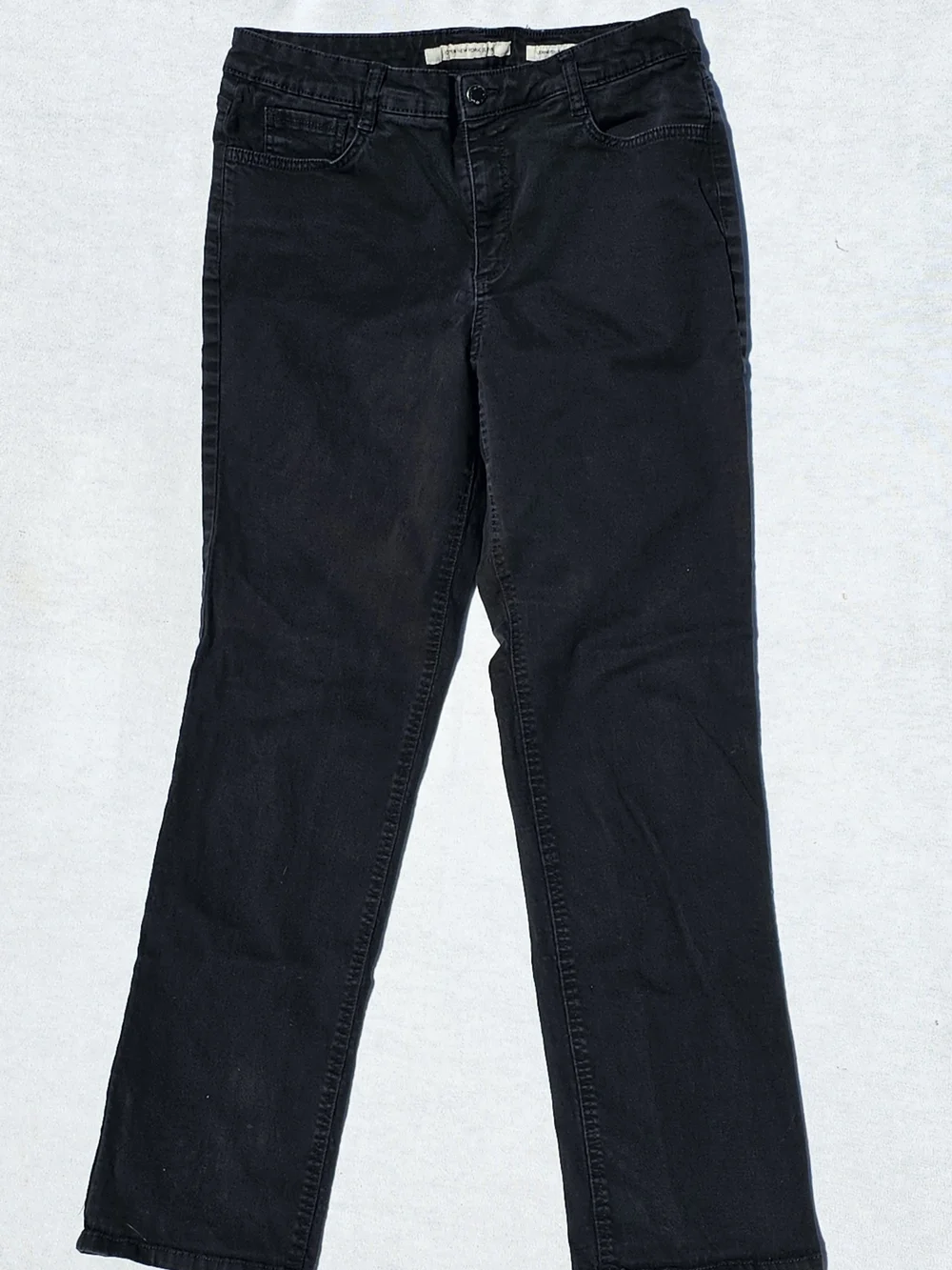 Jones New York Women's Black Straight-Leg Jeans - Picture 2 of 4